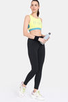 Zelocity Quick Dry Sports Bra With Removable Padding - Sunny Lime — thumbnail 4